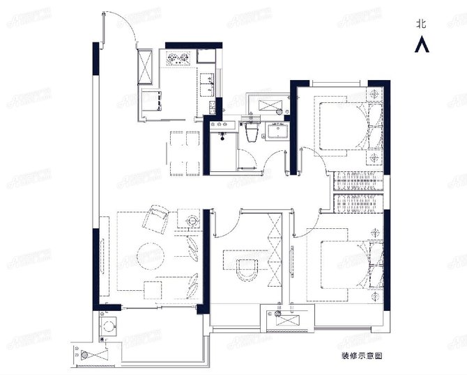 富力城:户型图