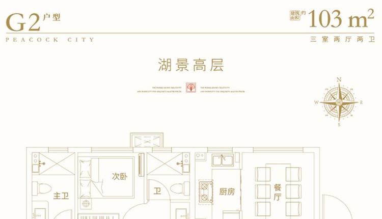 新滨湖孔雀城3.6期高层103㎡样板间品鉴:典雅温馨