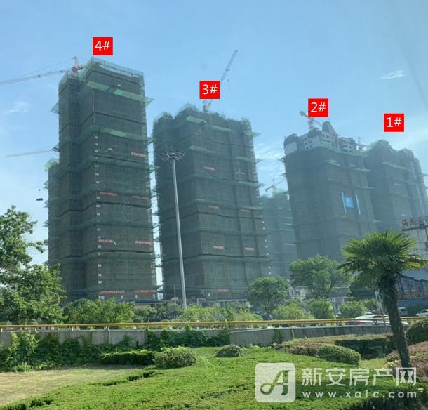 淮南恒大御府5月进度:5#,14#楼绿网已拆除完毕!