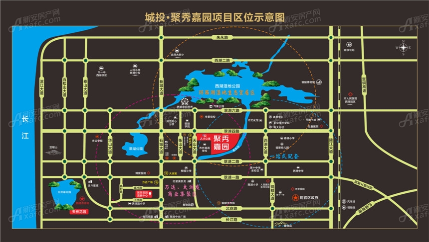 城投聚秀嘉园交通图-城投聚秀嘉园图片相册-铜陵新房