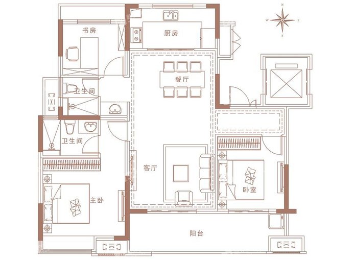 怡康江郡:户型图