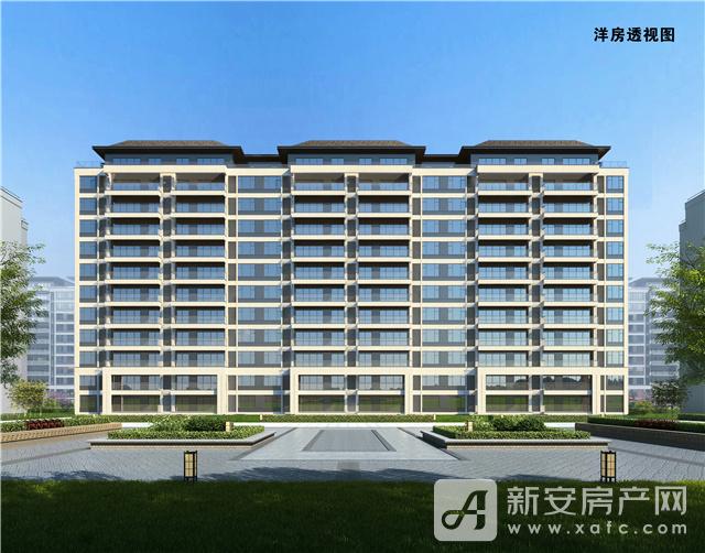 东方蓝海洋房透视图