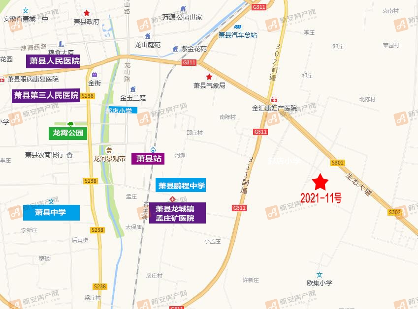 2021-11萧县地块周边